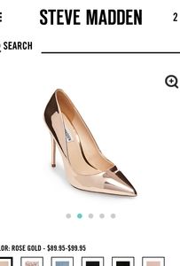 Steven Madden Daisie Rose Gold High Heels